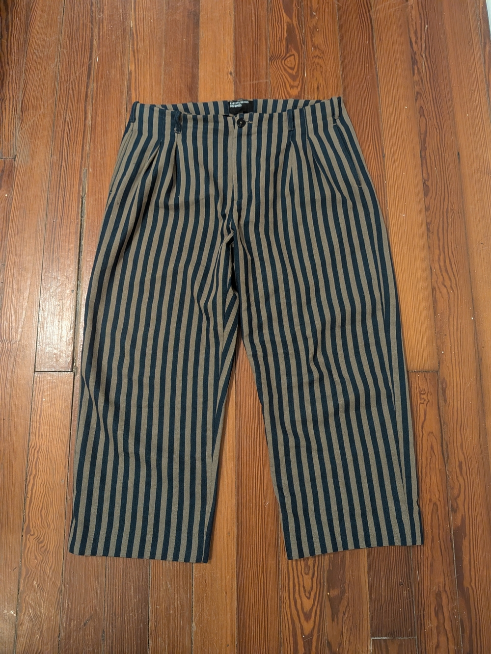 GRAIL Enfants Riches Déprimés striped cotton twill trousers EXTREMELY RARE